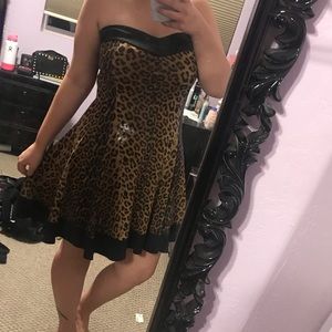 HOTTOPIC CHEETAH PRINT DRESS